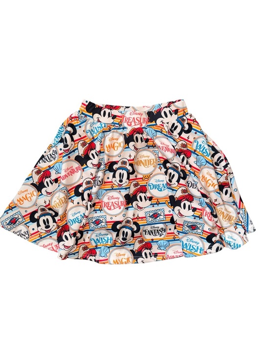 Disney Dresses & Skirts - Disney Cruise Line Mickey and Minnie Mouse Circle Skort XS boutique/handmade